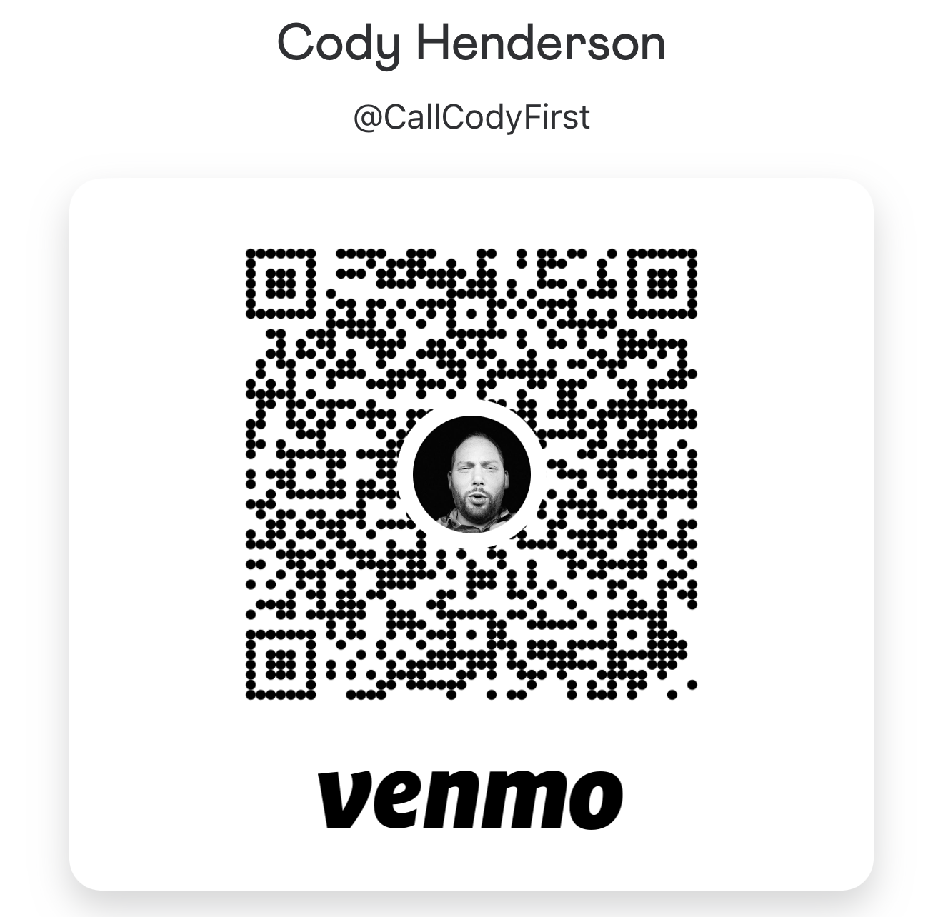 Venmo QR code